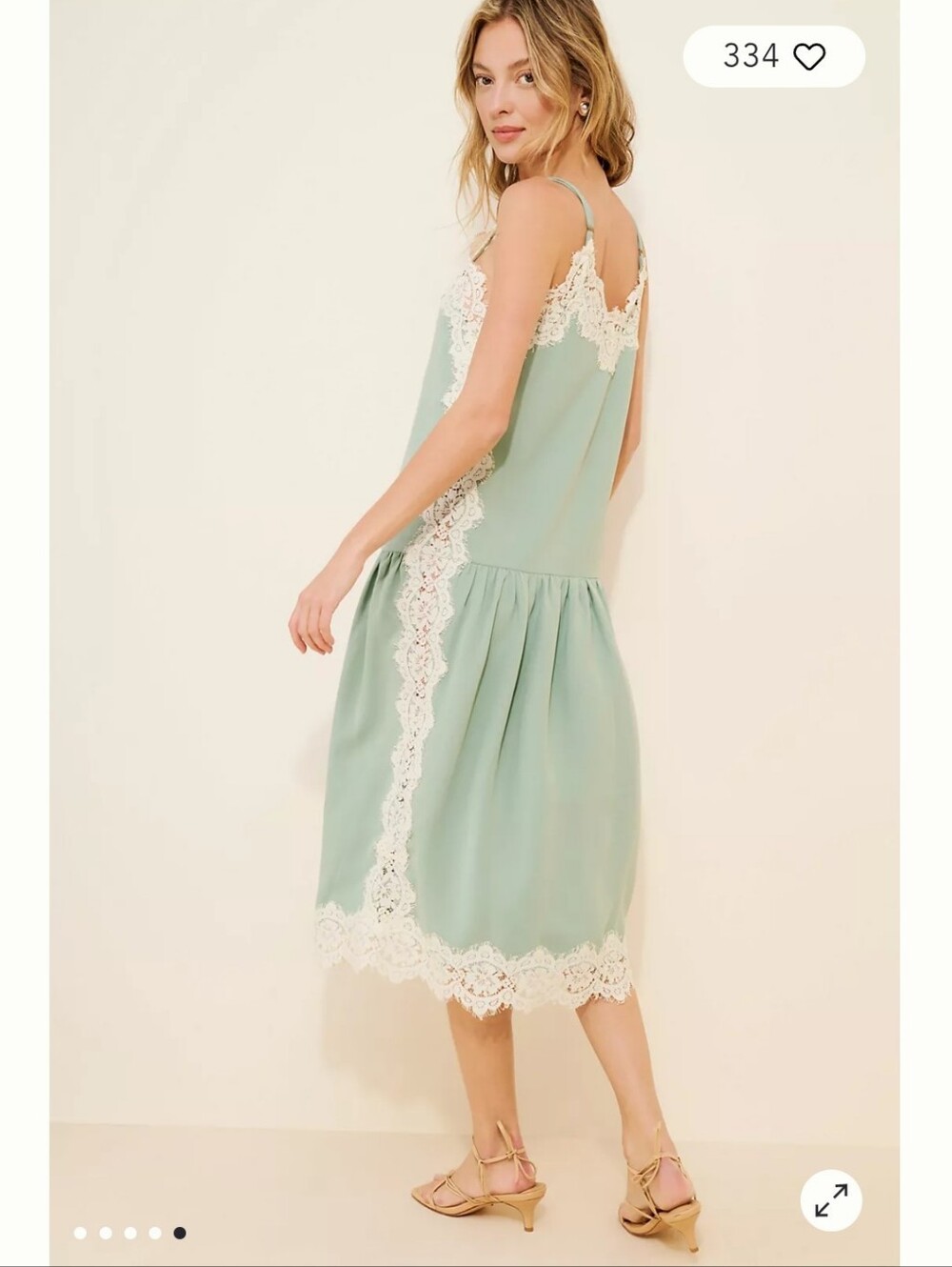 Anthropologie Advantlook Lace Camisole Dress - Picture 4 of 4